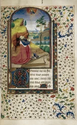 King David in prayer Book of Hours