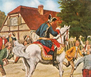 King Frederick and the Schoolchildren of Potsdam