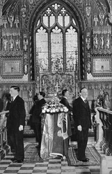 King George V lying in state, Church of St Mary Magdalene, Sandringham, Norfolk