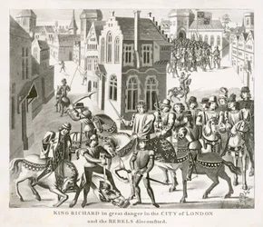 King Richard II confronting the rebels, Peasants