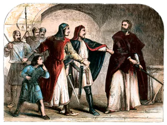 King Richard I in prison