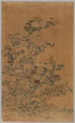 Ko Ssu Panel: Rocks and Chrysanthemums