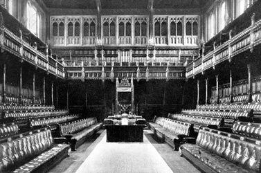 Ladies Grille above the Reporters Gallery, House of Commons, Westminster, London