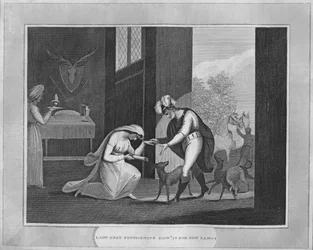Lady Gray Petitioning Edward IV for Her Lands