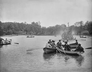 Lake in Wade Park, Cleveland, Ohio, c1897