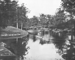 Lakelet in the grounds of the Soldiers Home, Milwaukee, Wisconsin, USA