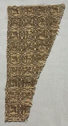 Lampas with Animals in Squares, Late 1200s - 1300s