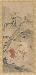 Landscape: A Dappled Horse and a Horseman
