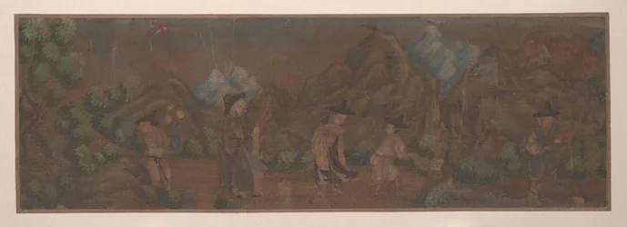 Landscape Painting of Figure in Woodland Setting