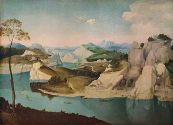 Landscape: a River among Mountains, c. 1600