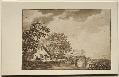 Landscape with Cottage and Bridge