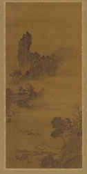 Landscape with Ferry Boats, Qing Dynasty