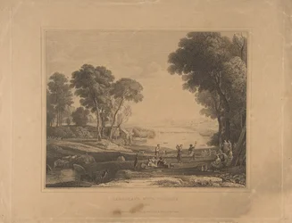 Landscape with Figures After The Marriage of Isaac and Rebecca