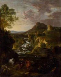 Landscape with the Cascades of Tivoli