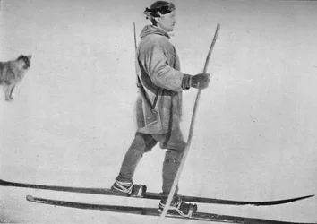 Lars Pettersen on Snow Shoes, c1893-1896, 1897