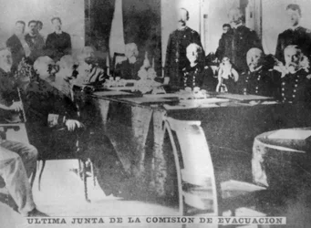Last meeting of the evacuation commission