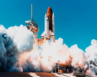 Launch of Space Shuttle Columbia from Kennedy Space Center, Florida, USA