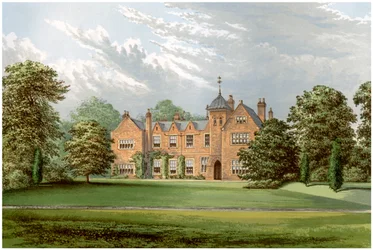 Lea, Lincolnshire, home of Baronet Anderson, c1880