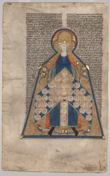 Leaf Excised from Henry of Segusios Summa Aurea: Table of Consanguinity, c. 1280