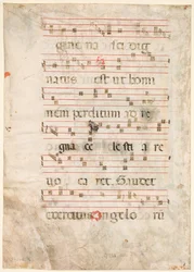 Leaf from an Antiphonary: Music Verso