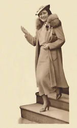 Leaving No. 3 Belgrave Square, for the christening of Princess Alexandra February 9, 1937