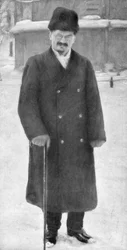 Leon Trotsky at Brest-Litovsk, 7th January 1918
