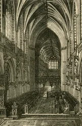 Lichfield Cathedral Interior, looking West