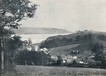 Llanstephan - The Village and the Castle-Crowned Hill