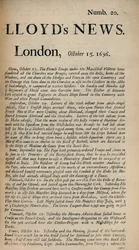 Lloyds News. London, October 15, 1696