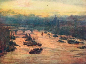 London, from the Tower Bridge, 1905-1906