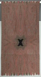 Long Shawl with Large Symmetrical Botehs and Small Black Center, 1855-1862