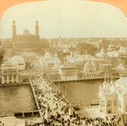 Looking North from the Eiffel Tower, Paris Exposition, 1902