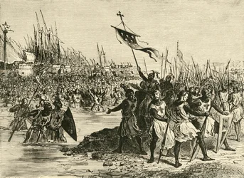 Louis IX. Landing in Egypt, 1249, 1890