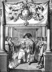 Louis XIII of France conferring the Order of the Holy Spirit, 17th century