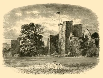 Ludlow Castle from the Entrance Gate