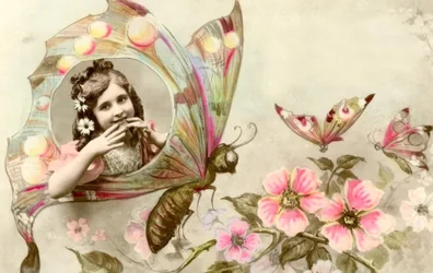 Girl in a Butterfly