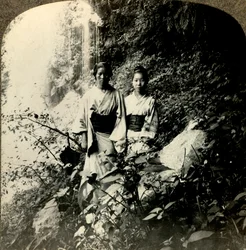 Maidens of the Land of the Rising Sun, beneath the Kogijoku waterfalls