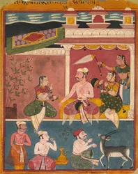 Malkaus Raga, from Ragamala, c. 1610