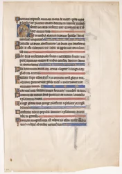 Manuscript Leaf from a Royal Psalter