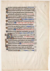 Manuscript Leaf from a Royal Psalter, British, 13th century