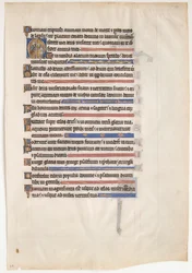 Manuscript Leaf from a Royal Psalter, British, 13th century