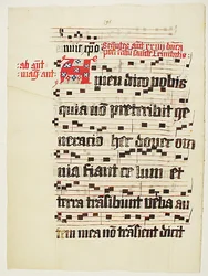 Manuscript Leaf with Initial A, from an Antiphonary