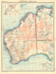 Map of Australia - Western Section