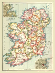Map of Ireland, 1902