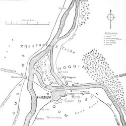 Map of Khartoum and Vicinity, c. 1885
