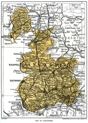 Map of Lancashire