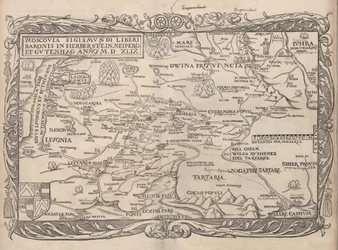 Map of Russia From: Rerum Moscoviticarum commentarii