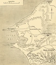Map of Suvla Bay, Gallipoli Peninsula, First World War