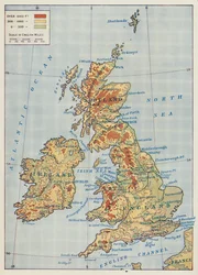 Map of the British Isles, 1910