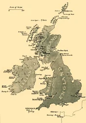 Map of the British Isles, 1946